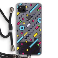 8-bit N°8: Pixel 4a Transparant Hoesje met koord