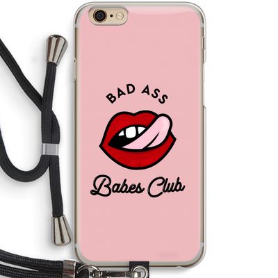 Badass Babes Club: iPhone 6 / 6S Transparant Hoesje met koord