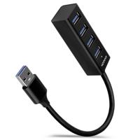 AXAGON HUE-M1A Mini Hub USB 3.0-hub 4 poorten Zwart