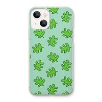 Groene blaadjes: iPhone 13 mini Transparant Hoesje