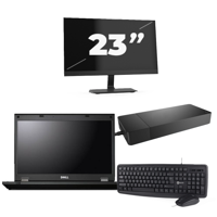 Fujitsu Lifebook E5510 - Intel Core i3-10e Generatie - 15 inch - 16GB RAM - 256GB SSD - Windows 11 Home + 1x 23 inch Monitor