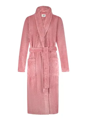 Ten Cate dames badjas Fleece - Rose Dot