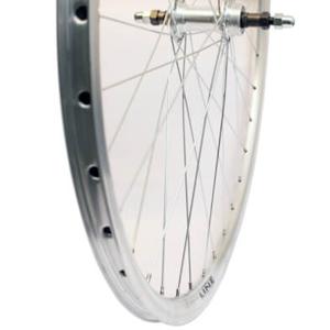 Roland achterwiel 28 vast freewh alu v-profil zilver zink sp