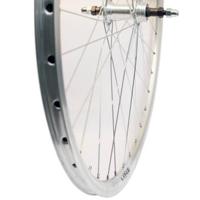 Roland achterwiel 28 vast freewh alu v-profil zilver zink sp