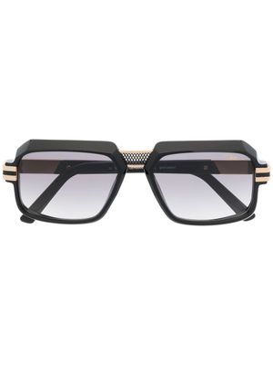 Cazal lunettes de soleil teintées à monture rectangulaire - Noir