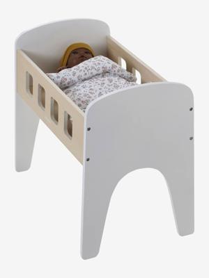 Bed van FSC 100%®-hout voor poppen wit