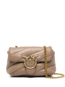 PINKO sac matelassé Love Baby en cuir - Marron