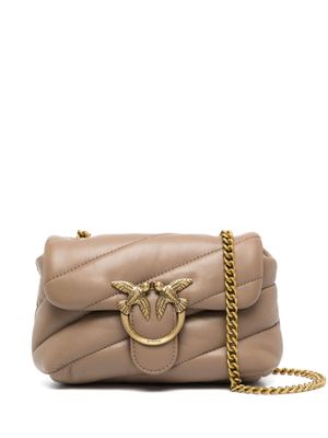 PINKO sac matelassé Love Baby en cuir - Marron