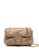 PINKO sac matelassé Love Baby en cuir - Marron - thumbnail