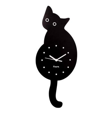 Fisura Kat Klok - Zwart