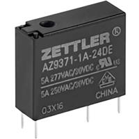 Zettler Electronics Zettler electronics Printrelais 24 V/DC 5 A 1x NO 1 stuk(s) - thumbnail