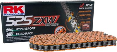 RK Chains 525 zxw 118 n orange/grey open