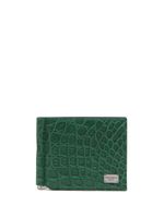 Dolce & Gabbana portefeuille pliant à plaque logo - Vert