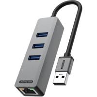 Sitecom USB-A to Ethernet + 3x USB hub