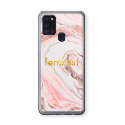 Feminist: Samsung Galaxy A21s Transparant Hoesje