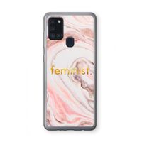 Feminist: Samsung Galaxy A21s Transparant Hoesje