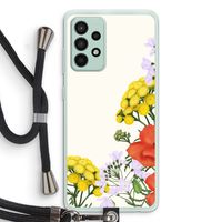 Wilde bloemen: Samsung Galaxy A52s 5G Transparant Hoesje met koord