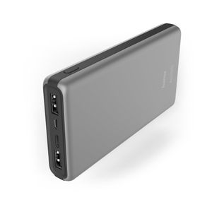 Hama ALU15HD Powerbank 15000 mAh LiPo USB-A, USB-C Zilver