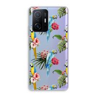 Kleurrijke papegaaien: Xiaomi 11T Pro Transparant Hoesje