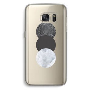 Marmeren cirkels: Samsung Galaxy S7 Transparant Hoesje