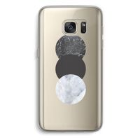 Marmeren cirkels: Samsung Galaxy S7 Transparant Hoesje