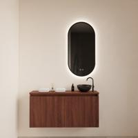 BWS Fonteinmeubel Meadow 100x50 cm Choco Eiken Incl. Topplaat - Fonteinmeubel Meadow 100x50 cm Choco Eiken Incl. Topplaat