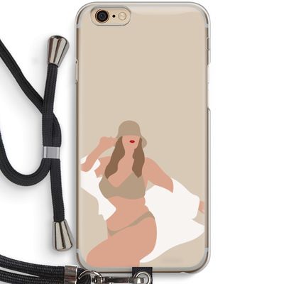 One of a kind: iPhone 6 / 6S Transparant Hoesje met koord