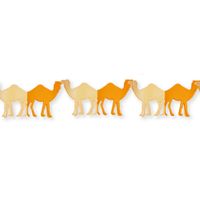 Papieren feestslinger 1001 nacht thema met kamelen 3 meter   - - thumbnail
