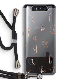Dancing #3: Samsung Galaxy A80 Transparant Hoesje met koord
