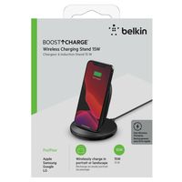 Belkin BOOSTCHARGE 15W draadloze laadstandaard + Quick Charge 3.0 24W wandlader oplaadstation - thumbnail