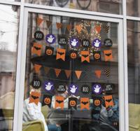 Halloween spoken vlaggen sticker - thumbnail