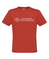 Logo + Coördinaten, T-shirt (rood)