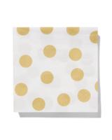 HEMA Servetten gouden stip 20 stuks (goud)