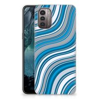 Nokia G21 | G11 TPU bumper Waves Blue - thumbnail