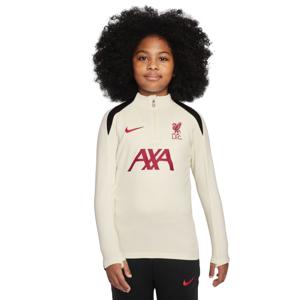 Nike Liverpool Strike Trainingstrui 1/4-Zip 2024-2025 Kids Gebroken Wit Rood Zwart