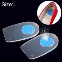 1 paar silicagel comfort demping hiel pads maat: L