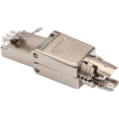 Digitus DN-93634 CAT 6A-veldstekker, RJ45, afgeschermd, AWG 22-27, montageaansluiting zonder gereedschap DN-93634 Stekker, recht Aantal polen (sensoren) 8P8C