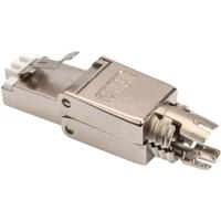 Digitus DN-93634 CAT 6A-veldstekker, RJ45, afgeschermd, AWG 22-27, montageaansluiting zonder gereedschap DN-93634 Stekker, recht Aantal polen (sensoren) 8P8C