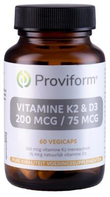 Proviform vitamine k2 200mcg & d3 75mcg