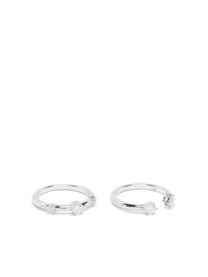 Swarovski bague taille ronde Constella sertie de cristal - Argent