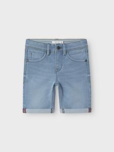 Name it zomer jeans short jongens - slim fit - licht blauw denim - Nkmsilas