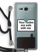 Safe with me: Sony Xperia XZ2 Compact Transparant Hoesje met koord