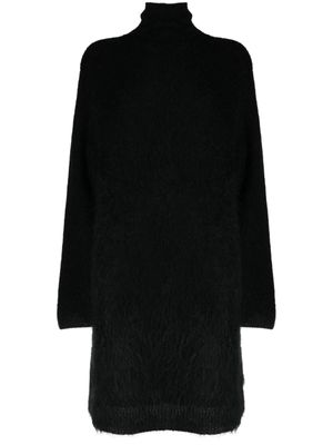 Yohji Yamamoto pull long à col montant - Noir