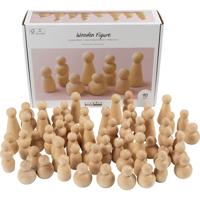 Creativ Company Houten figuur, h: 5-8 cm, 90 div/ 1 doos