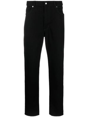 Eckhaus Latta jean droit à taille mi-haute - Noir