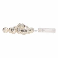 Kerstverlichting kerstballen slingers met LED licht 90 cm Kerstverlichting kerstballen slingers met LED licht 90 cm