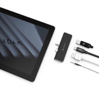 ADAM elements CASA Hub S4 USB-C 3.1 4 port Surface Go zwart - AAPADHUBS4HBSL - thumbnail