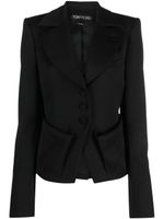 TOM FORD blazer à simple boutonnage - Noir - thumbnail