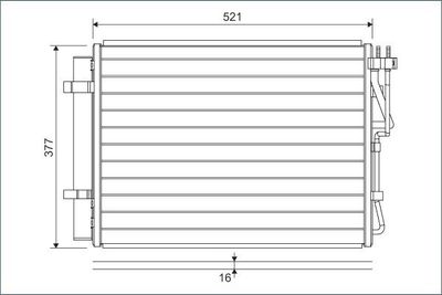 Condensor, airconditioning 822624