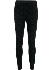 Iceberg legging à logo appliqué - Noir